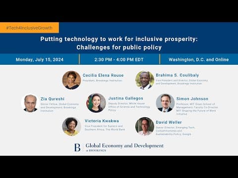 Putting technology to work for inclusive prosperity: Challenges for public policy thumbnail