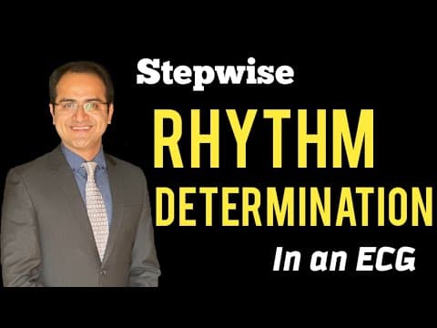 ECG Rhythm Interpretation with Practice ECG's, P wave, PR interval, QRS Complex, Made Easy USMLE thumbnail