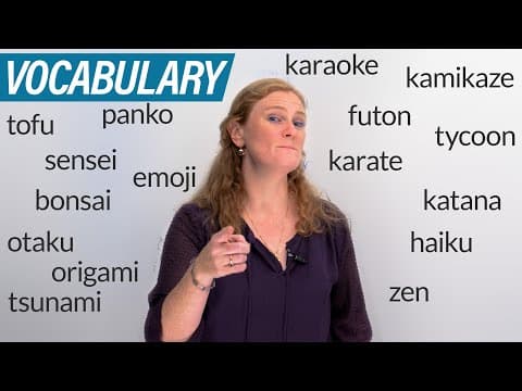 16 English words that come from Japanese: karaoke, origami, tsunami, tofu... thumbnail