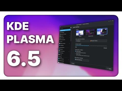 KDE Plasma 6.5 refines every part of the Linux Desktop! thumbnail