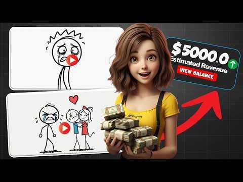 How to Make Money with Stick Figure Animations Using Free AI Tools thumbnail