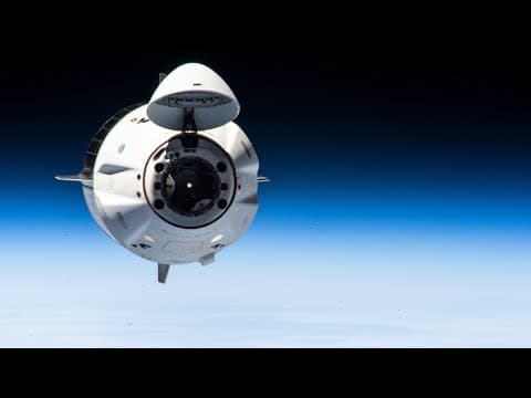 NASA's SpaceX Crew-2 Returns Home: Undocking and Space Station Flyaround of Crew Dragon thumbnail