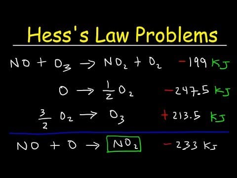 Hess's Law Problems & Enthalpy Change - Chemistry thumbnail