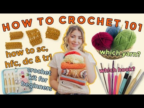 Learn How to Crochet for Absolute Beginners | Brunaticality thumbnail