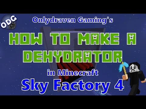 How to Craft and Use the Cyclic Dehydrator in Minecraft Sky Factory 4 thumbnail