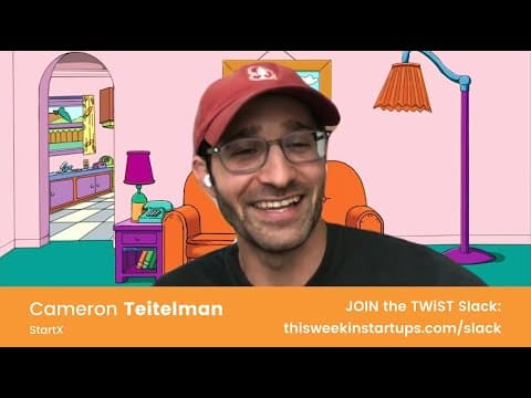 E1056 AMA: StartX Founder Cameron Teitelman answers questions from founders! thumbnail