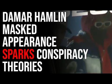 Damar Hamlin Masked Appearance Sparks Conspiracy Theories About Possible Body Double thumbnail