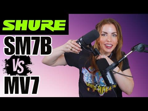 Shure SM7B vs MV7 Microphone Review - Podcast Pick thumbnail