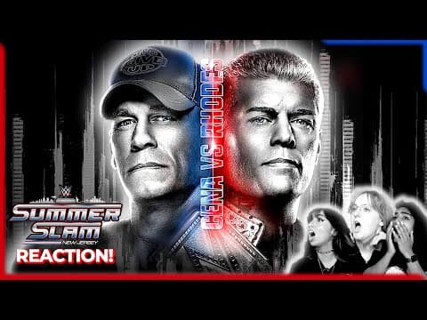 Reacting to SummerSlam 2025 with Fans! | Cody Rhodes vs John Cena + Rhea vs Iyo vs Naomi #WWE thumbnail