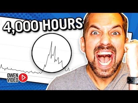 How to get 4,000 hours Watchtime FAST as a small YouTuber thumbnail