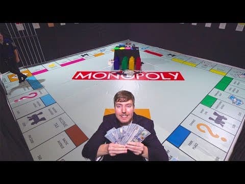 Giant Monopoly Game With Real Money thumbnail