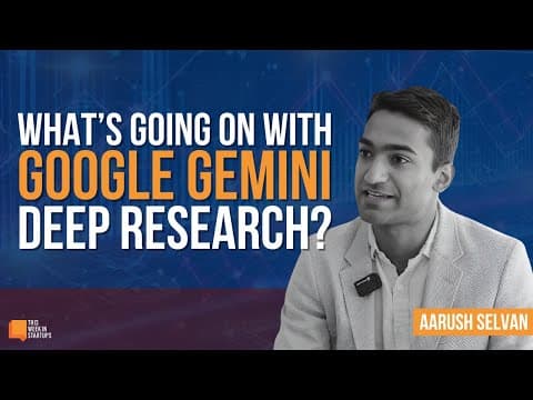 What’s Going On With Google Gemini  Deep Research? | E2072 thumbnail