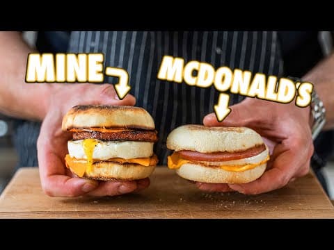 Making the McDonald's Egg McMuffin At Home | But Better thumbnail