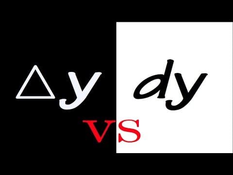 delta y vs. dy (differential) thumbnail