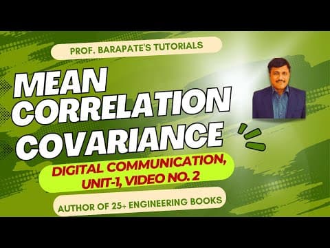 MEAN VALUE, AUTOCORRELATION, AND COVARIANCE thumbnail