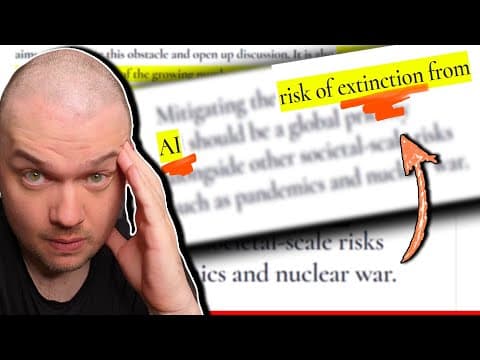 AI Human Extinction Risk - Experts Warn of "Serious Risk" thumbnail