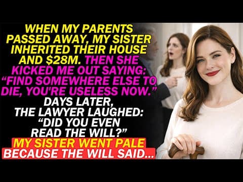 After My Parents Passed, My Sister Got $28M And Threw Me Out—Until The Lawyer Asked One Question thumbnail