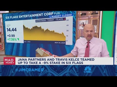 I wouldn't stick your neck out on Six Flags, says Jim Cramer thumbnail