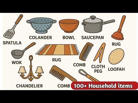 What Are 100 Common Household Items and Their Names? thumbnail