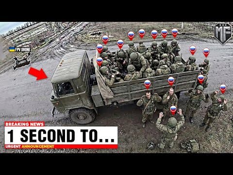 Russian Truck Full of Troops Get Caught By Ukrainian FPV Drones - Then THIS Happened... thumbnail