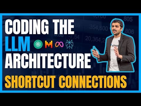 Shortcut connections in the LLM Architecture thumbnail