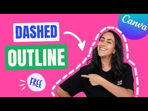 How to ADD a DASHED LINE | Canva Tutorial thumbnail