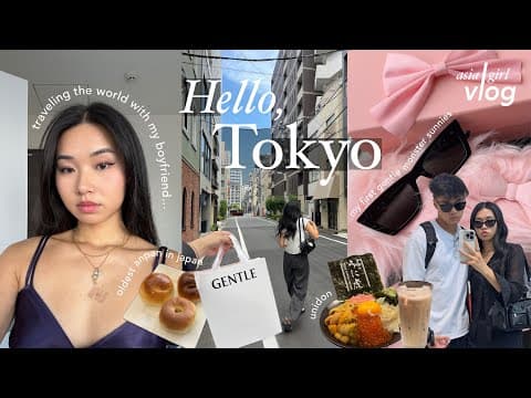 my life in tokyo 🌸 | traveling with a BOY + what we eat! thumbnail