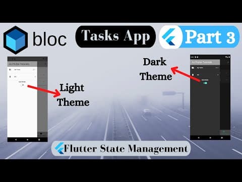 Tasks App [To Do App] Part 3 - Dark & Light Theme - Changing Theme thumbnail