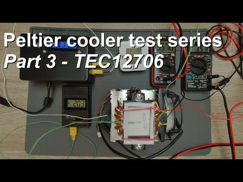 Testing and comparing different Peltier coolers - Part 3 - TEC12706 thumbnail
