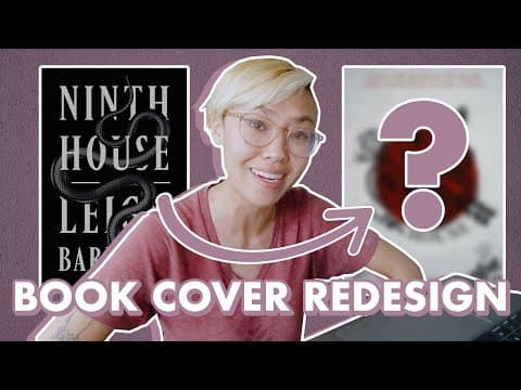 🐍 Redesigning NINTH HOUSE by Leigh Bardugo | Book Cover Redesign thumbnail