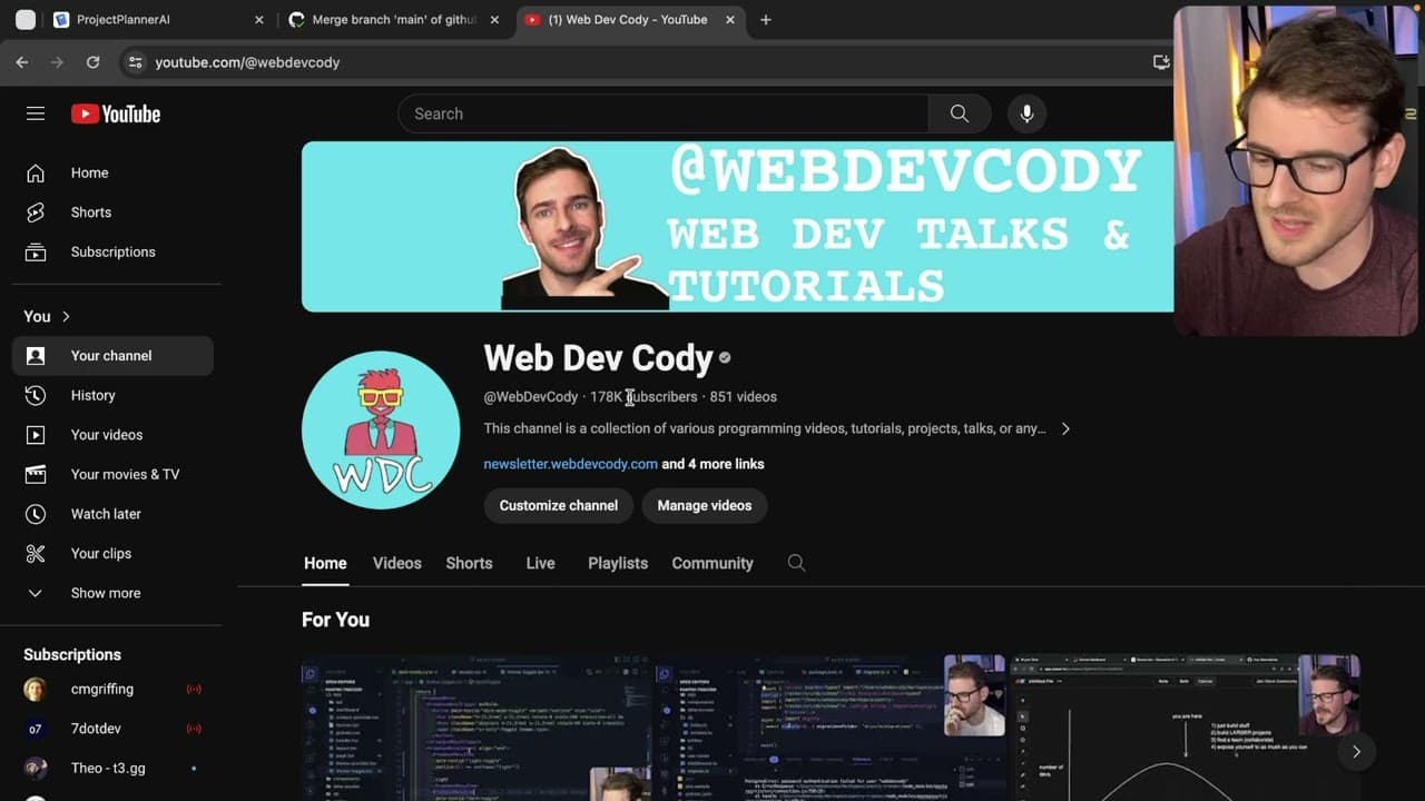 YouTube video player