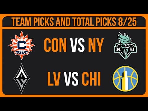 WNBA Picks Today 8/25/25 | WNBA Picks & Predictions Today 8/25/25 thumbnail