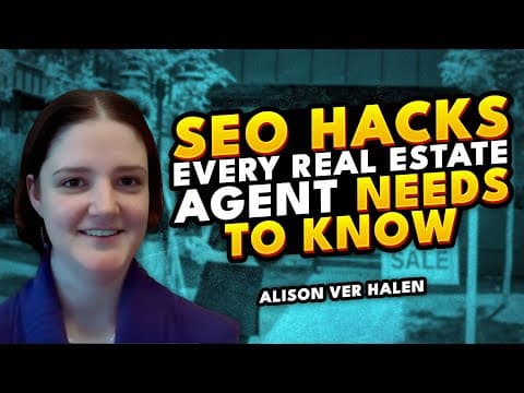 🟧 SEO Secrets for Real Estate Pros with Content Marketing Expert Alison Ver Halen 🟧 thumbnail