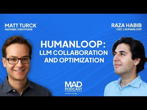 How to Ship Reliable GenAI Apps: Humanloop CEO on LLM Observability, RAG & Rapid Iteration thumbnail