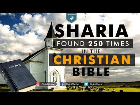 Sharia found 250 times in the Christian Bible thumbnail