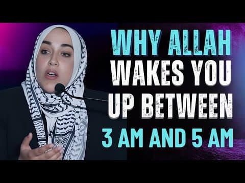 Why Allah Wakes You Up Between 3 AM and 5 AM | Yasmin Mogahed Powerful Islamic Reminder thumbnail