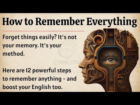 How to Remember Everything - Boost Your Memory || Graded Reader || Improve Your English ✅️ thumbnail
