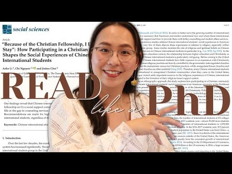 CÁCH ĐỌC MỘT BÀI BÁO KHOA HỌC// Read like a PhD thumbnail