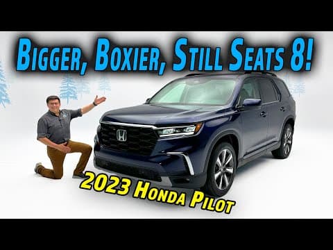2023 Honda Pilot Elite First Look - The Biggest, Boxiest Pilot Ever! thumbnail
