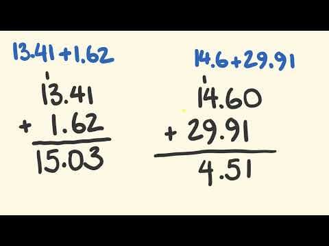 Adding Decimals - How to add decimals - Easy Math Lesson thumbnail