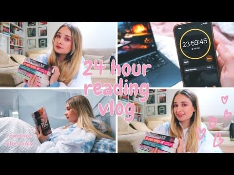 i read romances for 24 hours ✨ reading vlog thumbnail
