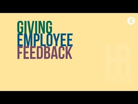 How to Give Employee Feedback Effectively thumbnail