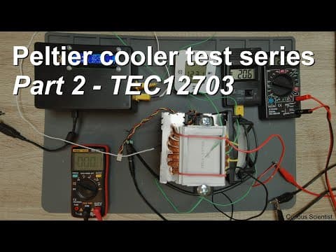 Testing and comparing different Peltier coolers - Part 2 - TEC12703 thumbnail