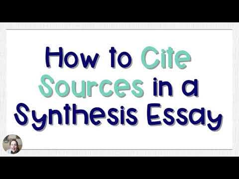 How to Cite Sources in a Synthesis Essay | Coach Hall Writes thumbnail