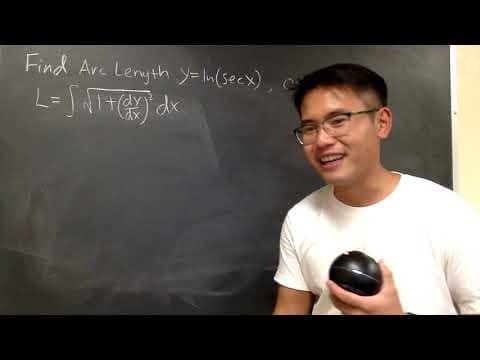Arc Length of ln(sec(x)) using integral thumbnail