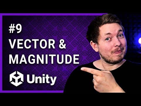 #9 | VECTOR MAGNITUDE & SQRMAGNITUDE 🎮 | Unity For Beginners | Unity Tutorial thumbnail