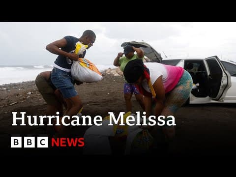 Hurricane Melissa could be strongest to ever hit Jamaica | BBC News thumbnail