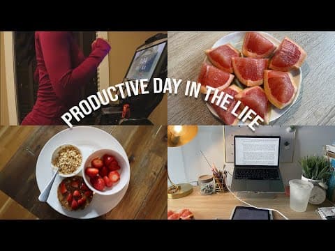5am Productive Vlog | Working out, studying for the MCAT and Healthy Routines thumbnail