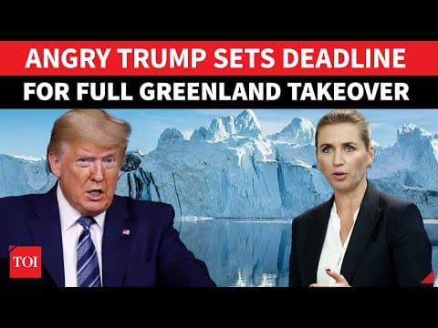 'Handover Greenland To U.S. By June 1, Or...': Trump's HUGE ULTIMATUM & Threat To Europe thumbnail