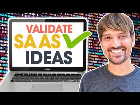 Validate Your SaaS Idea FAST (Step-by-Step SaaS Validation Process)💡✅ thumbnail